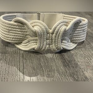 Elegant Cream Woven Belt boho chic